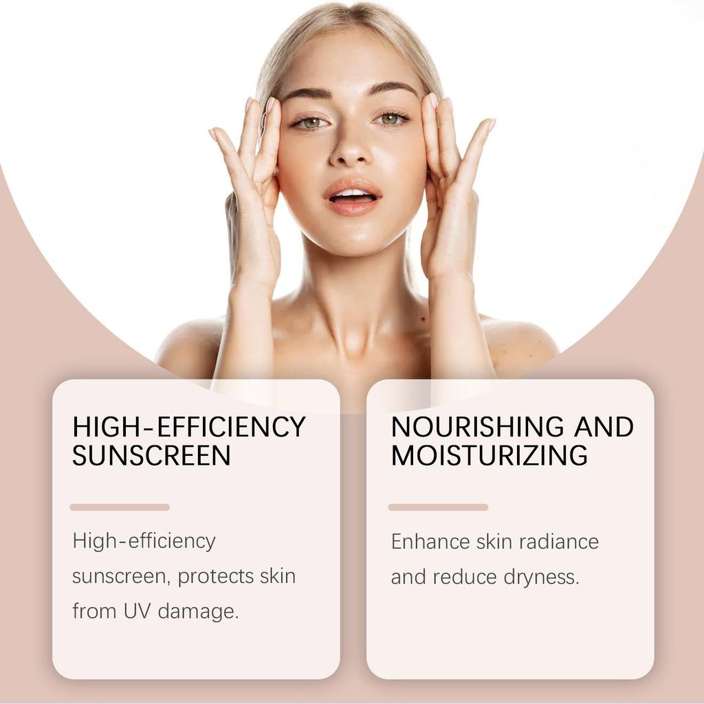 Crema BB Solare Protezione Scottature Solari Lenisce Rossori Equilibra Olio Lucentezza Copre Imperfezioni Viso Migliora la Barriera Cutanea Correttore Portatile