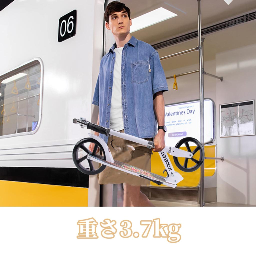 Koloběžka Tenboom Kickboard pro dospělé a děti Železná nožní brzda skládací typ 3 úrovně seřízení Stojící motocykl Oslava dárek Dárek pro