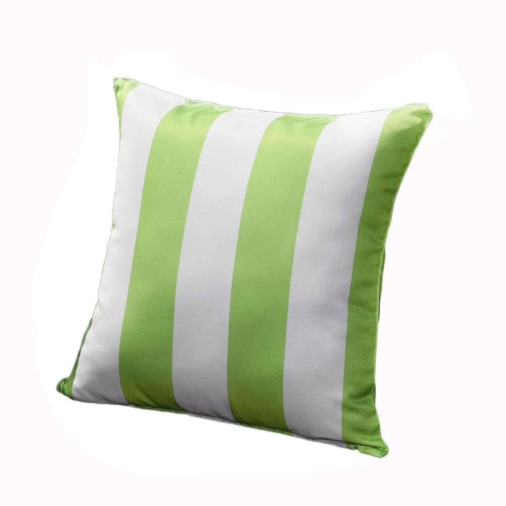 Colorful Waterproof Outdoor Cushion Cover Striped Durable Pillow Cover Modern Pillow Case Sofa