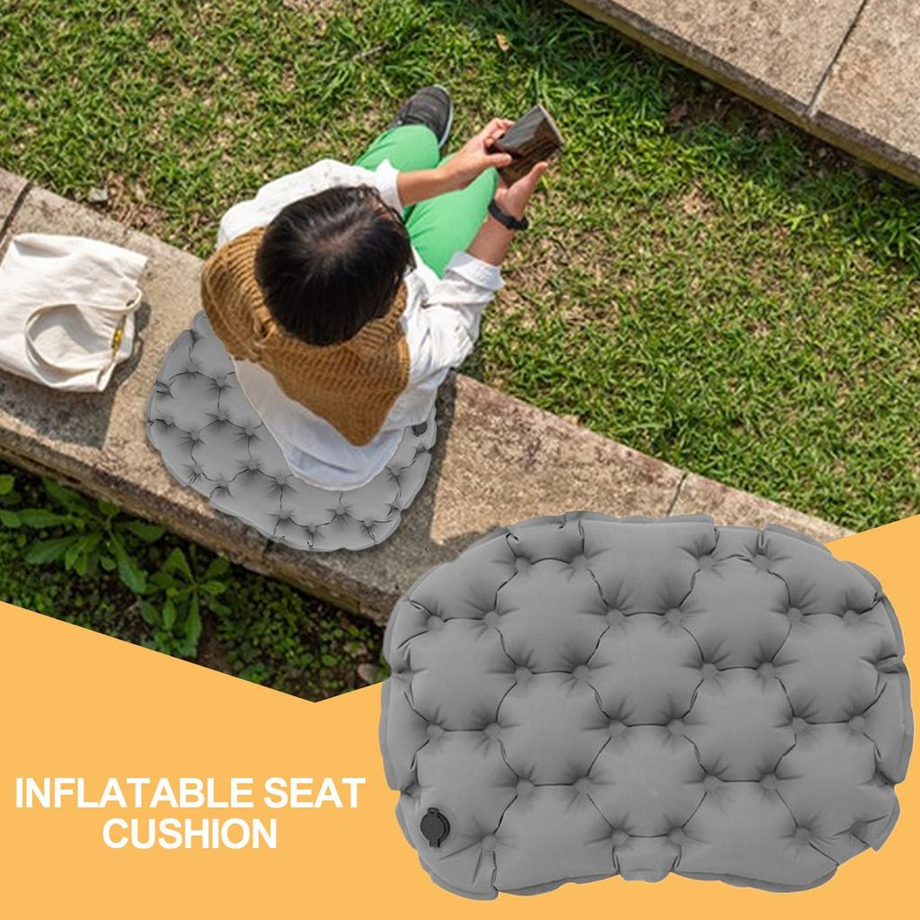 Inflatable Seat Cushion For Air Travel Inflatable Portable Airplane Cushion Lightweight Sitting Pad For Stadium Pregnancy Travel