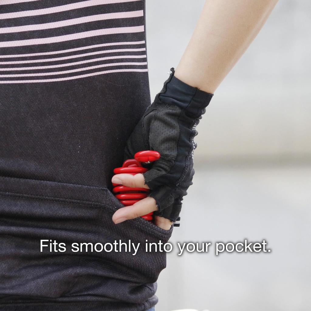 Crops Wire Lock 5mm X Q5-COCON 1800mm, 3-Digit Dial, SPD09-CCN-01 (Black)