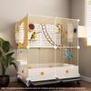 Gaiola Grande para Pássaros Papagaios com Design Anti-Espalhamento para Calopsitas e Periquitos, Aviário de Luxo para Periquitos Casa de Voo Premium para Animais de Estimação