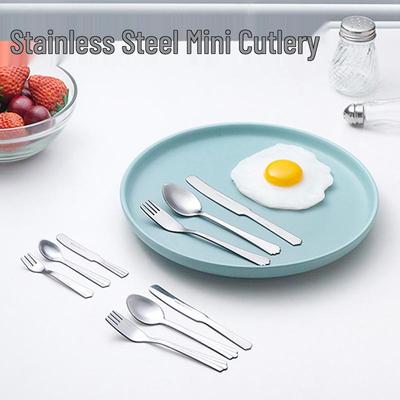 Children's Stainless Steel Mini Cutlery Set – Knife, Fork & Spoon (3-Piece)