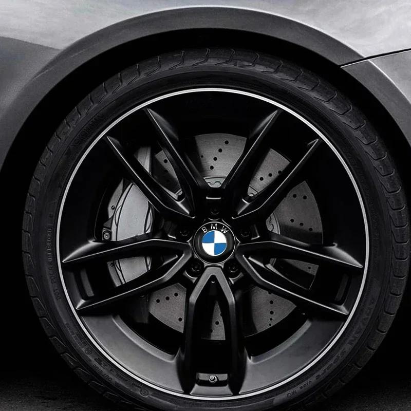 4pcs 56mm Car Badge Wheel Center Cover Stickers Hub Caps Decal For BMW M M3 M5 M6 X3 E46 E90 E39 F10 F20 F30 G20 E60 E36 E34
