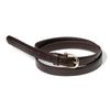 Halden (W) Chic Gold Bell Buckle Cowhide Leather Belt (T016_brown)