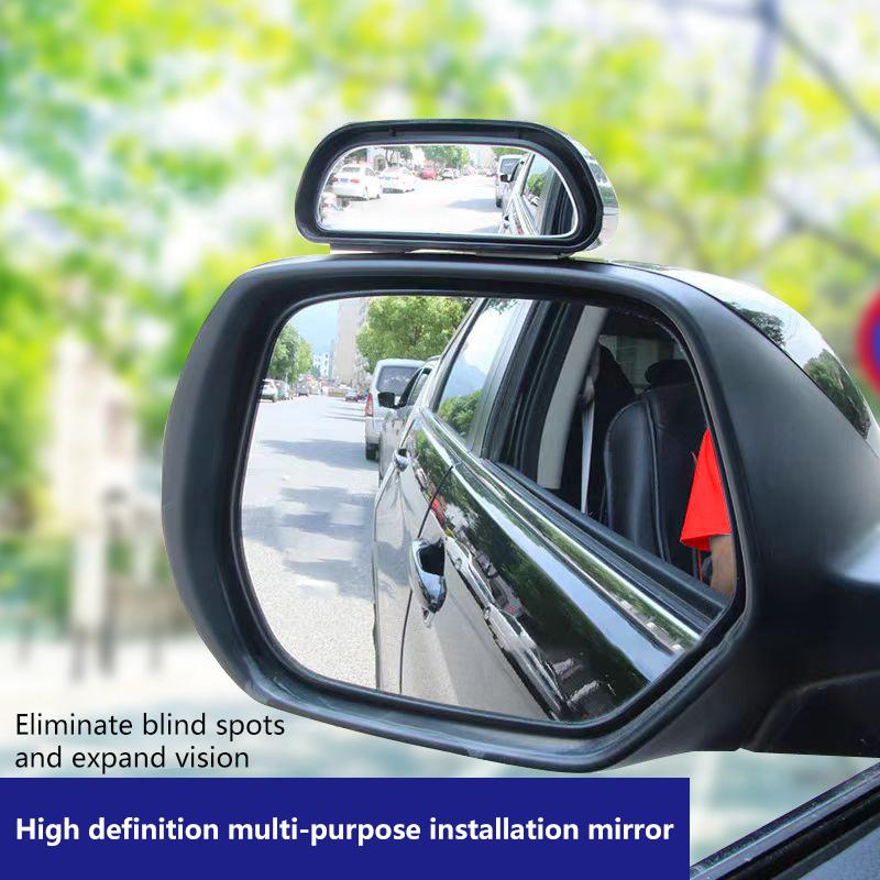 Universal Convex Blind Spot Mirror Adjustable Wide Angle Design Car Side Rear Mirror Auxiliary Accessory For Reverse Parking Interior Mirrors6