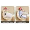 Waterproof Wall Mounted Tissue Holder Cartoon Roll Paper Storage Box  Household