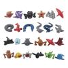 24 stuks/set Diepzee Monster Actiefiguren Zee Wezens Dier Model Speelgoed