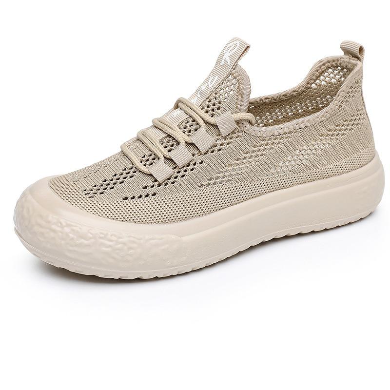 Summer Old Beijing Cloth Shoes Women's Mesh Shoes Hollow Breathable Mesh Casual Sports Shoes Thin Thick-soled Fisherman Shoes Sandals