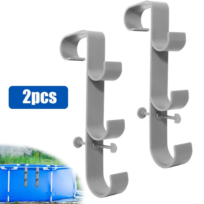 Swimming Pool Filter Pump 1.5m Hose, Pool Hooks for Poles Adjustabl Pool Pole Hanger for Above Ground Pools SAccessories