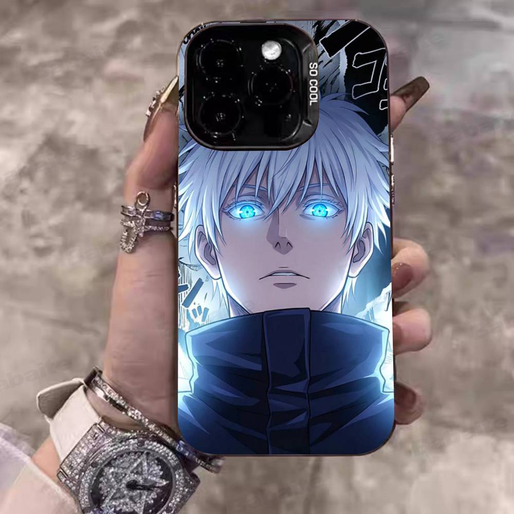 Supernatural Anime Jujutsu Kaisen Phone Case Color Silver Shell For IPhone 17 16 15 14 13 12 11 Pro Max Plus