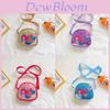 Stylish Korean Version Girl's Crossbody Bag With Shimmering Sequins Ideal For Toddlers