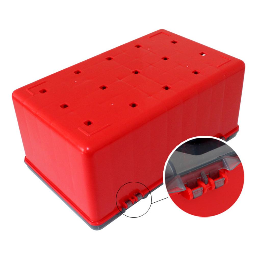 Bärbar Fiskelåda 52 Fack Fisketillbehörslåda Förvaringsorganisatörer Bläckfiskjigg Hårda Beten Verktygsväska Fiske Fodrad Låda