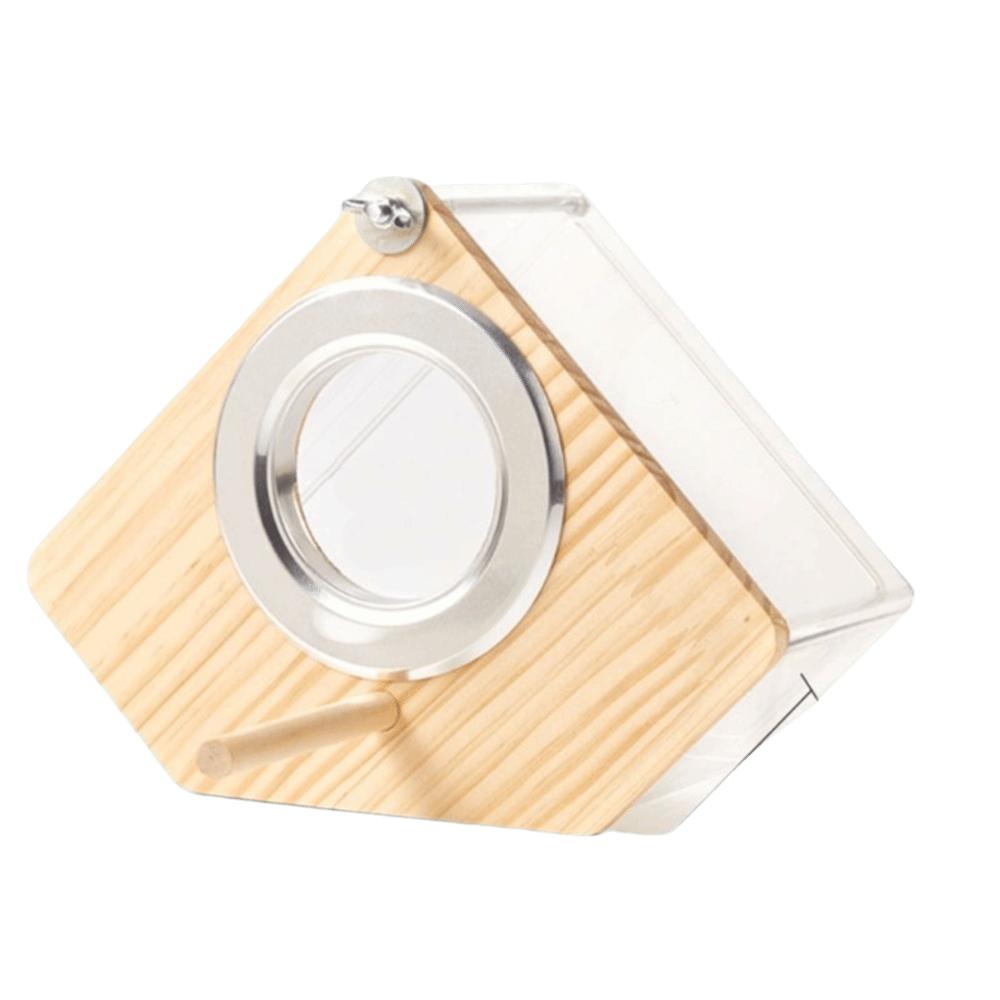 Atmungsaktive Wellensittich-Nistkasten Sichtbarer Vogelkäfig Haus Holznest Vogel Brutzeit