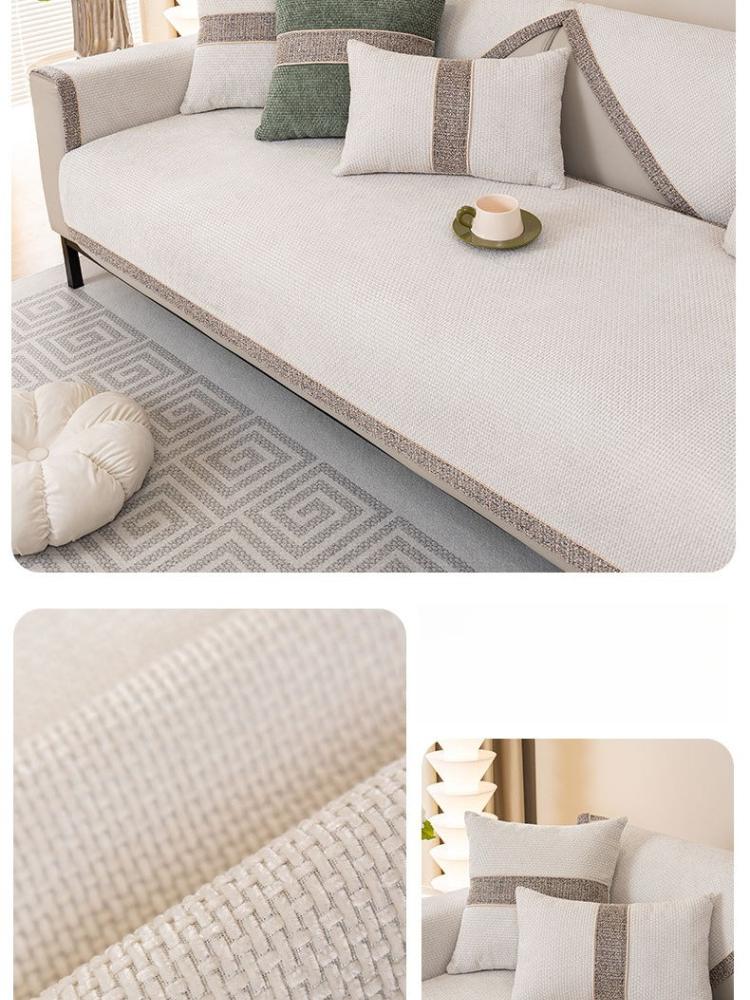 Cojín Antideslizante de Alta Calidad para Sofá Grueso Cálido Alfombrilla Universal para Sofá Funda para Sofás Cojín para Asiento de Sofás Protección contra el Polvo Decoración para Sala de Estar en Casa Una Pieza