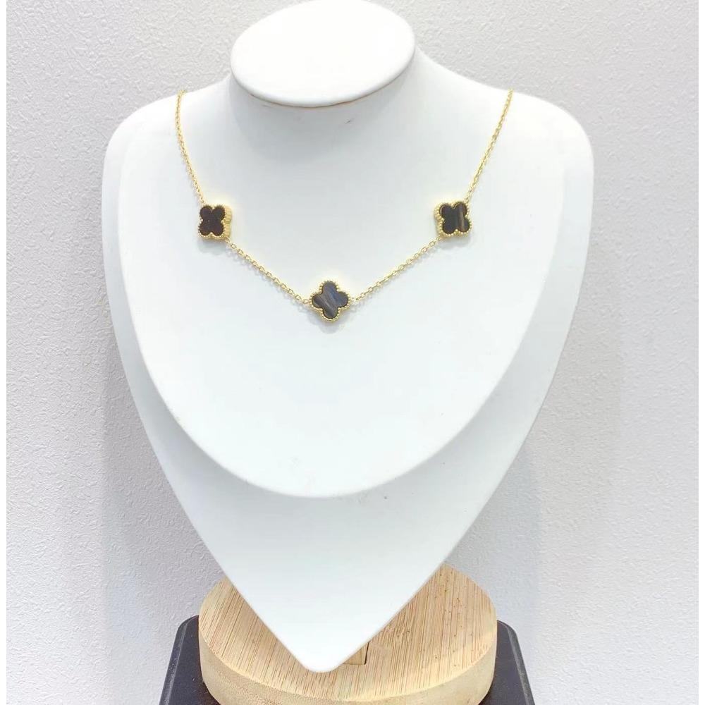 Four-leaf Clover Double-sided Necklace Female Collarbone Chain Jewelry Net Red Fashion Necklace