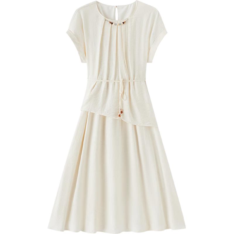 EICHITOO Linen Blend A-line Maxi Dress S