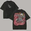 Anime I Sette Peccati Capitali Meliodas Stampa Maglietta Lavata Uomo Manga Vintage T-shirt di Alta Gamma Lusso morbida alta qualità Unisex tee