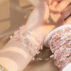0.5/1 Meter Golden Stainless Steel Beaded Chain Crystal Butterfly Chain Pearl Beaded Chain DIY Necklace Bracelet