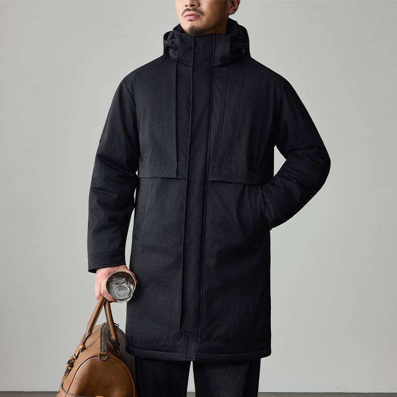 Winter Jackets Men Padded Warm Long