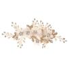 Gold Silver Color Women Hair Pins Pearl Crystal Handmade Bridesmaid Hair Clip White Silk Flower Hair Ornaments