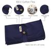 Vargottam Black Home Decor Parties Dinner Table Linen Re-Usable Napkins Set-Pack Of