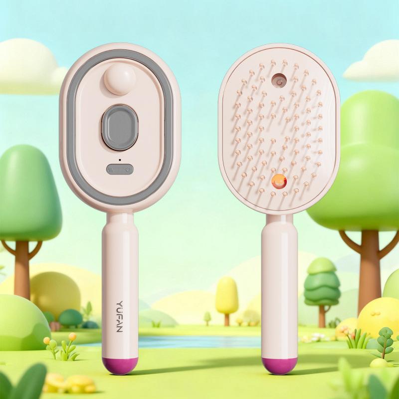 USB Rechargeable Electric Spray Hair Comb Hair Care Comb Promotes Voluminous Hair  Anti-Static Multi-Function Comb