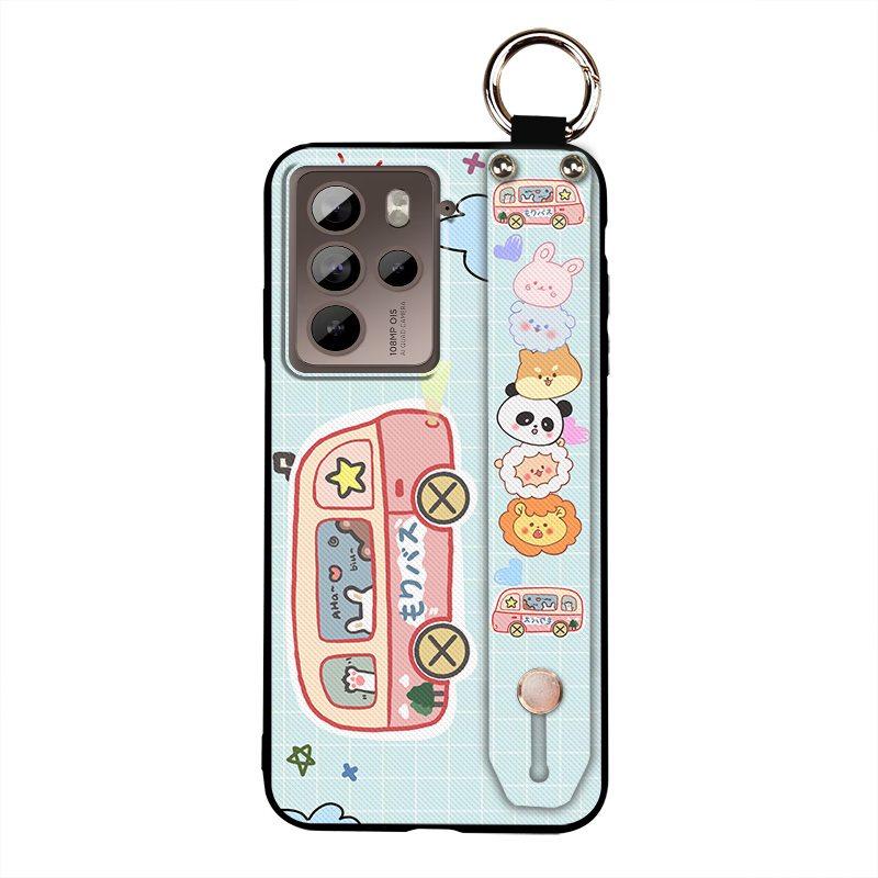 Anti-knock Wristband Phone Case For HTC U23 Pro/U23 Back Cover Anti-dust Phone Holder Cartoon Wrist Strap Dirt-resistant
