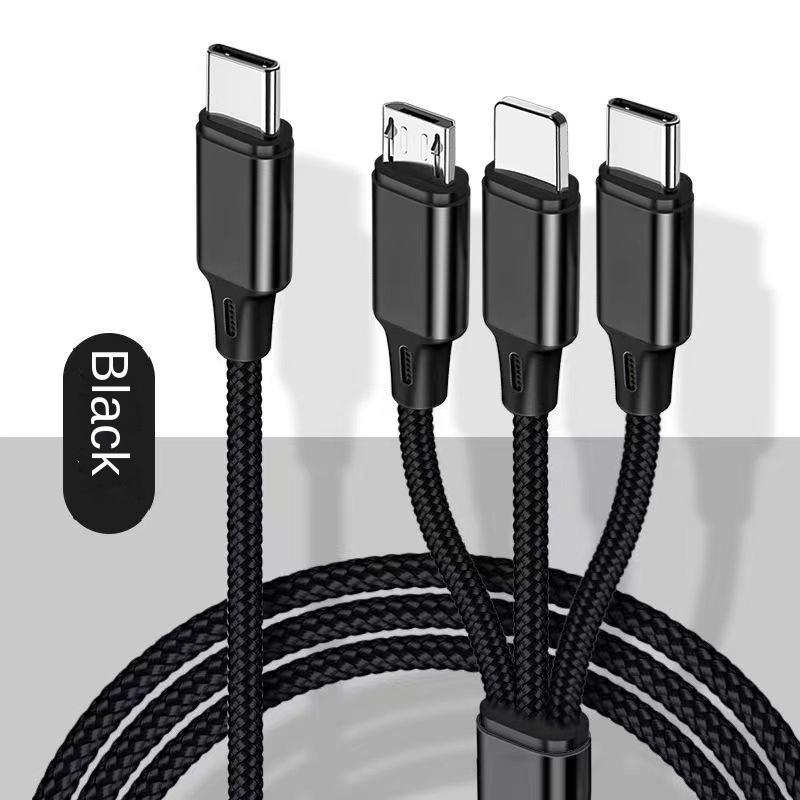 USB C Multi Charging Cable[4 ft] 3 in 1 Charging Cable, USB C Cable for iPad Pro, iPad Mini, MacBook Pro/Air/iPhone16 15 14 13