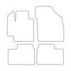 [Blm]Su016 Black - Set Of Velour Floor Mats Suitable For Suzuki Ignis Iii 2016- - Black Trim