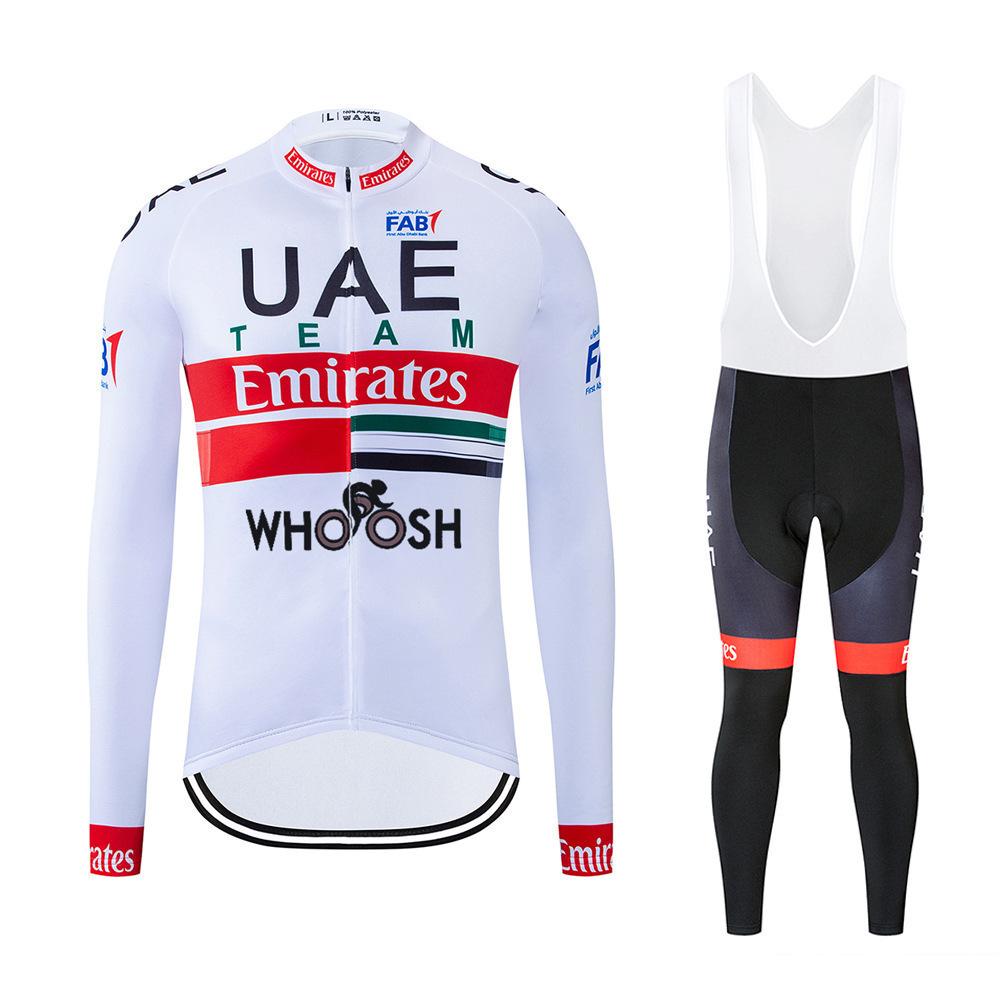 2026 Long-sleeved, Autumn Breathable Cycling Suit Set, Breathable Cycling Suit Team, Strap Long-sleeved Cycling Suit Set.