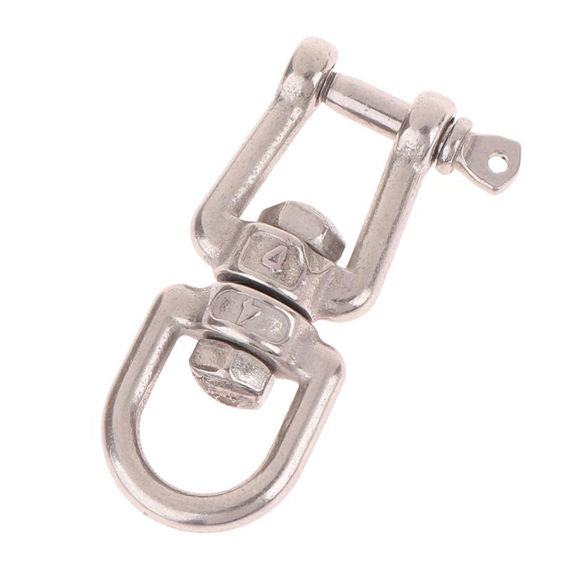 1Pc Swing Sand Bag Yoga Hammock 304 Stainless Steel Double Ended Swivel Hook Ring Connector For Hanging Chair