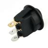 Car On Off Rocker Switch Round Fog Light Lamp Push Button Red Led 12V 20A For Auto Boat Van Truck 23mm 3 Pin