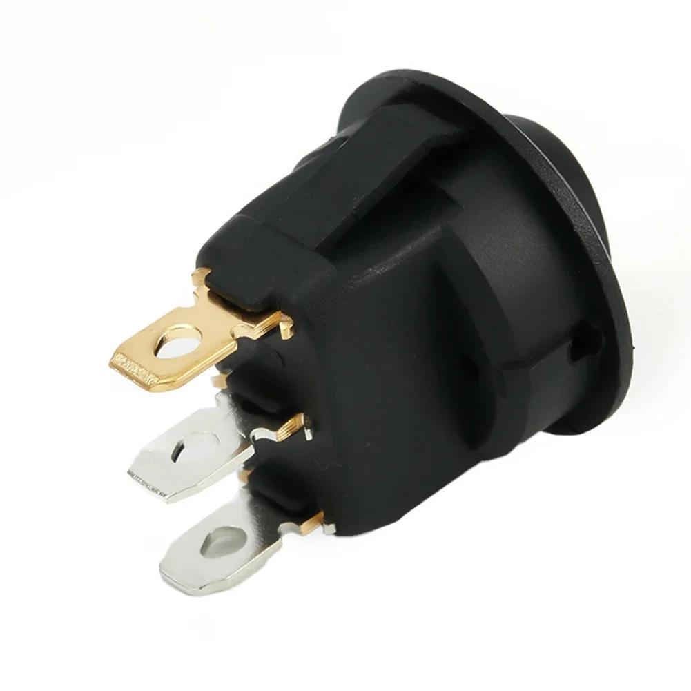 Car On Off Rocker Switch Round Fog Light Lamp Push Button Red Led 12V 20A For Auto Boat Van Truck 23mm 3 Pin