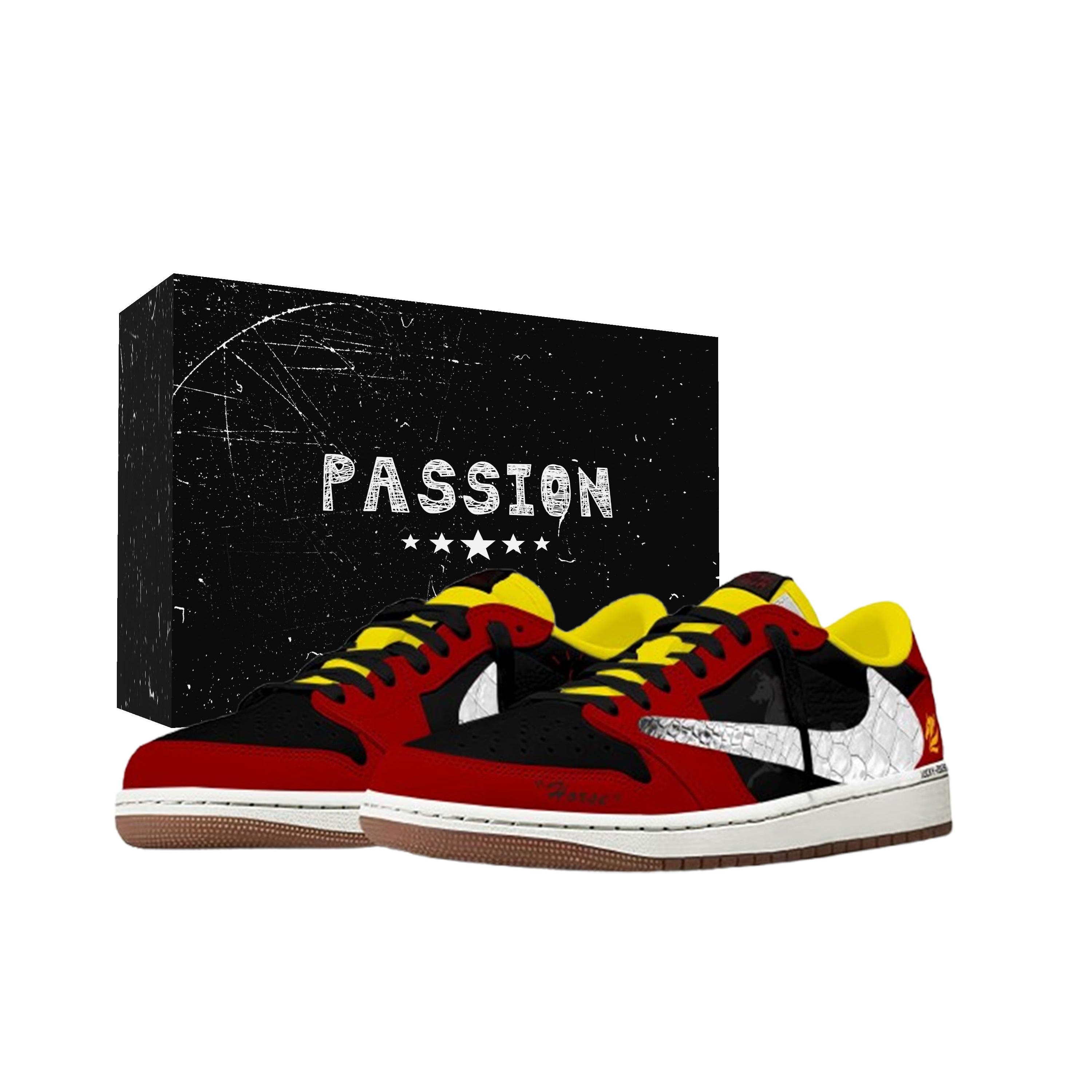 

Jordan x Travis Scott Air Jordan 1 Leading The Way Box Slip Resistant Low top Vintage Basketball Shoes Women s DZ4137-700(Team2042- ) 35.5