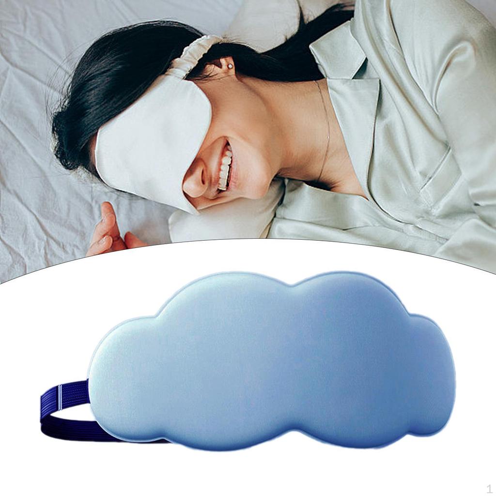 Sleep Mask Eye Cover Eyes Cups Eyeshade Light Blocking Night Blindfold Ice Silk for