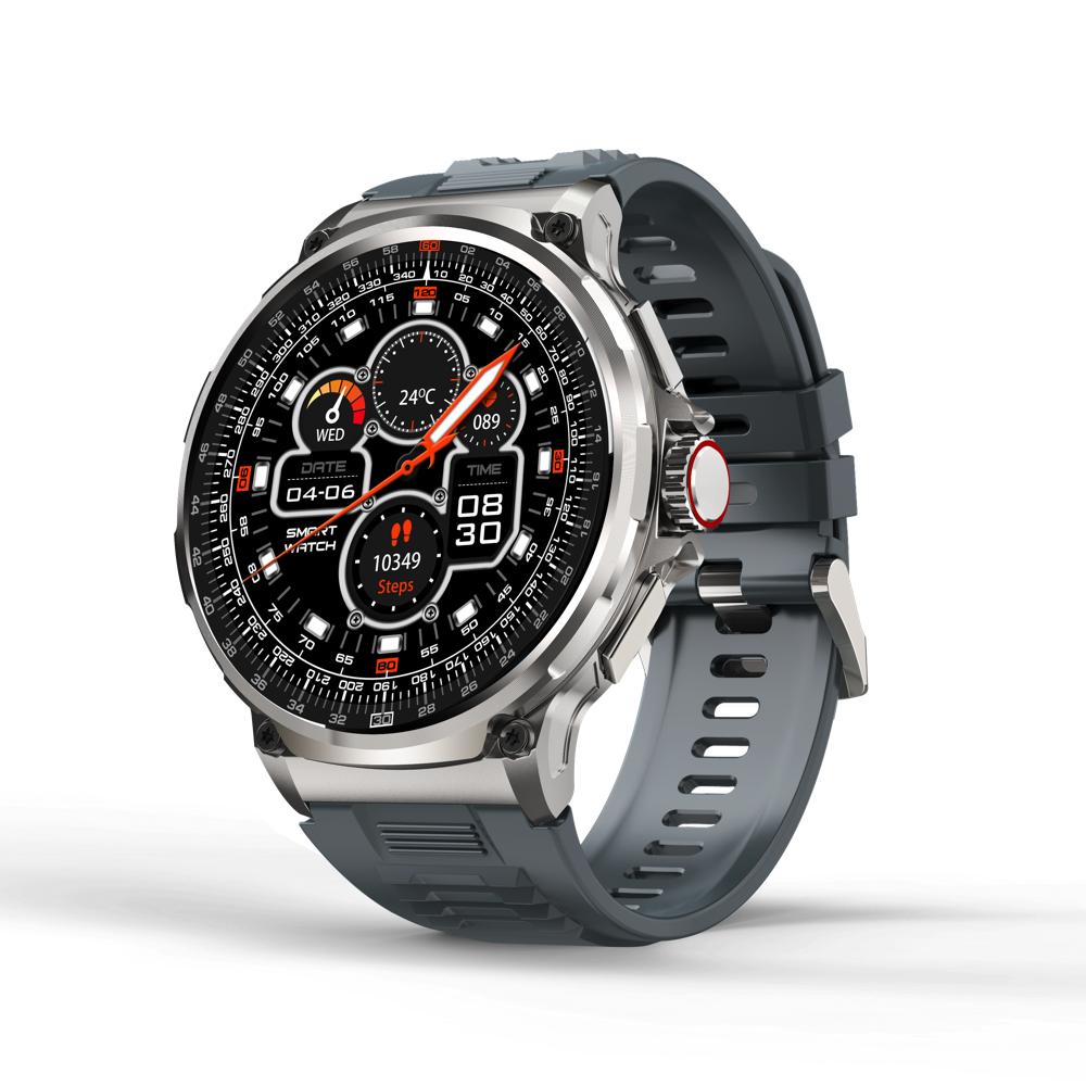 

1.85 Blue Tooth Call IP68 Waterproof Men Smart Watch 710Mah Sports Fitness Music Heart Rate Bracelet Outdoor Weather Smartwatch