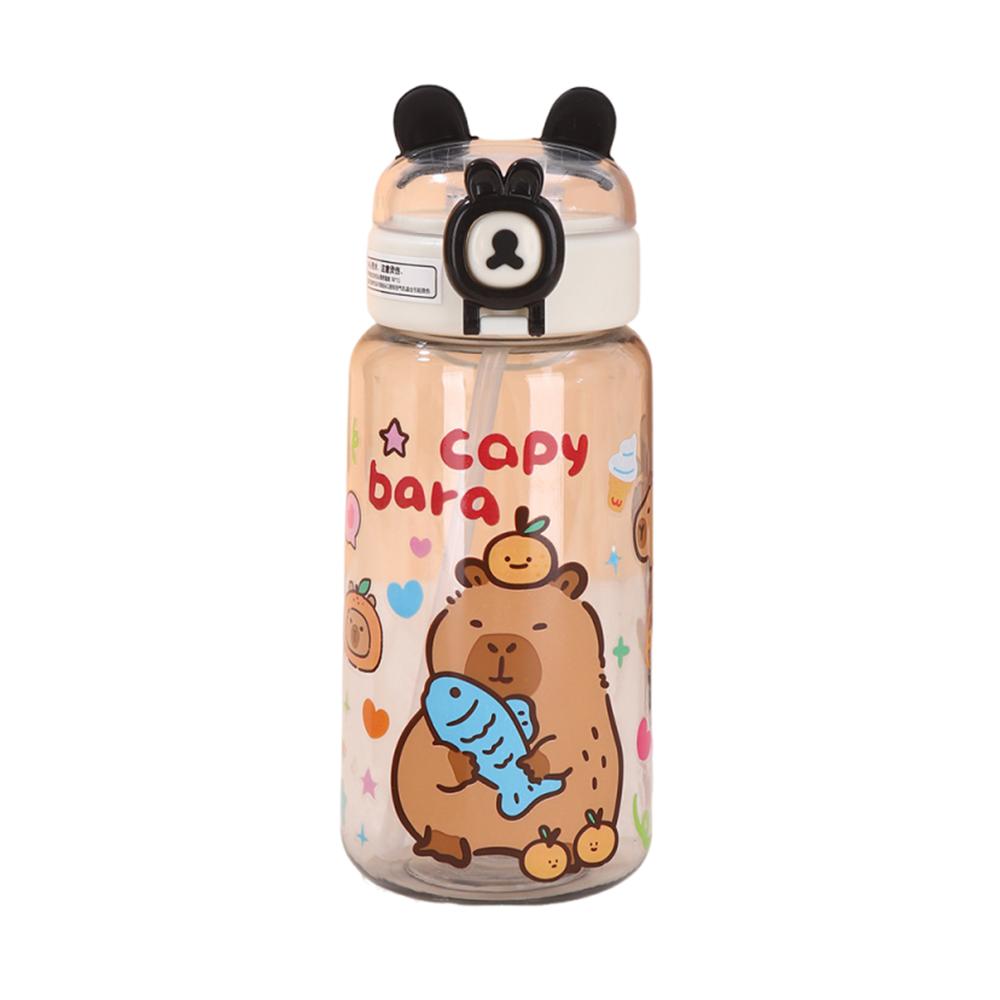 500ml Capybara Water Bottles Cartoon Capybara Drinking Bottle Drinkware Sport Water Bottle  Summer