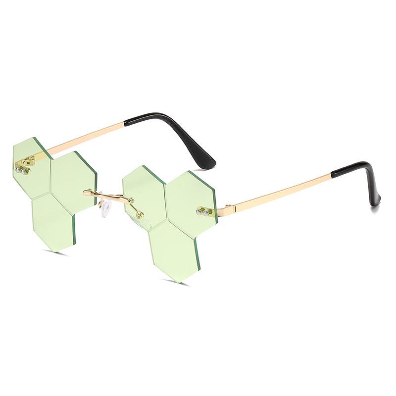 Hip Hop Rimless Sunglasses, Funny Personality Diamond Glasses Sunglasses Women