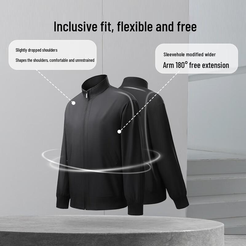 Goldlion Men's Waterproof Windproof Stand Collar Jacket