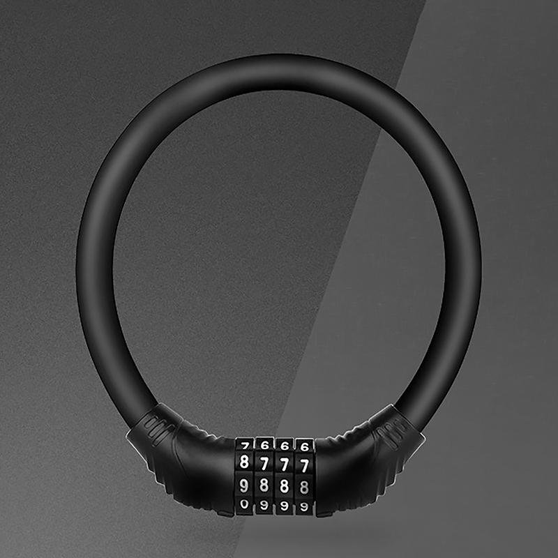 Bicycle Bike Lock Anti-Theft Road Bike Steel Wire Chain Lock Motorcycle Helmet Folding Bike Electric Scooter Safety Padlock
