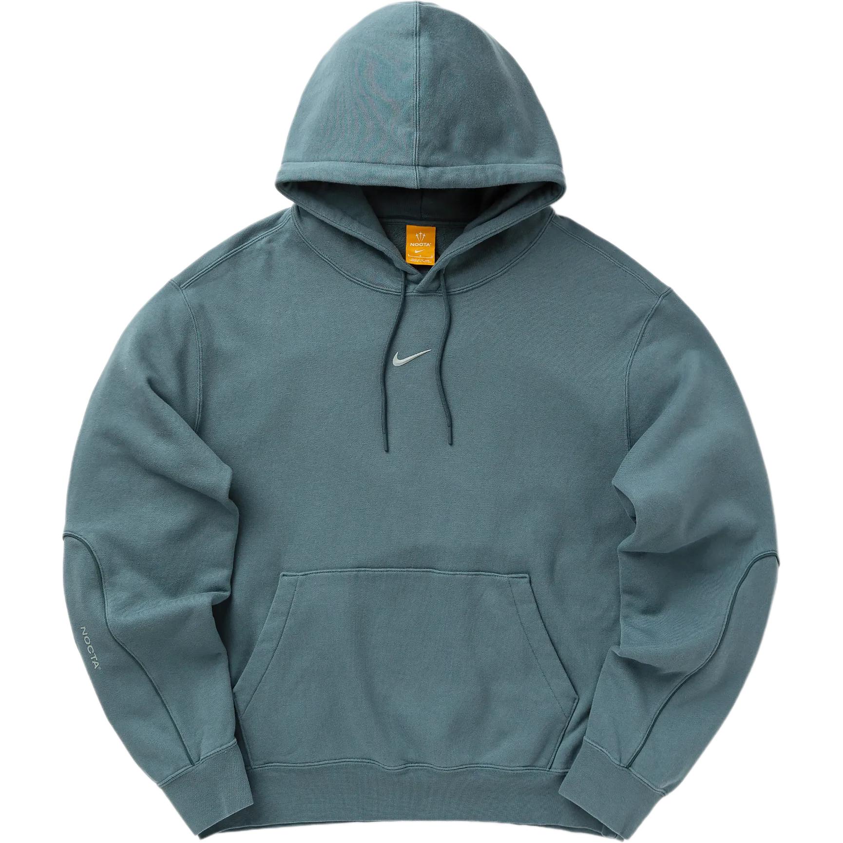 Nike X Nocta Collaboration FW24 Fleece CS Fashion Logo Hoodie Men hoodies Mineral-Slate FN7659-382 L
