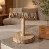 Natural Wood Bird Cage Stand T-Shape Design Quartz Sand Grip Parrot Perch Wooden Material Playground Structure Bird Play Gym