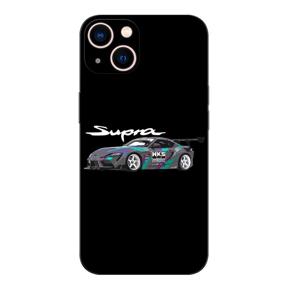 Schwarzes TPU-Gehäuse für Realme 2 3 3i 5i 5s 6s 7i 6 7 8 8i pro 4g 5g Abdeckung HKS Supra 2JZ