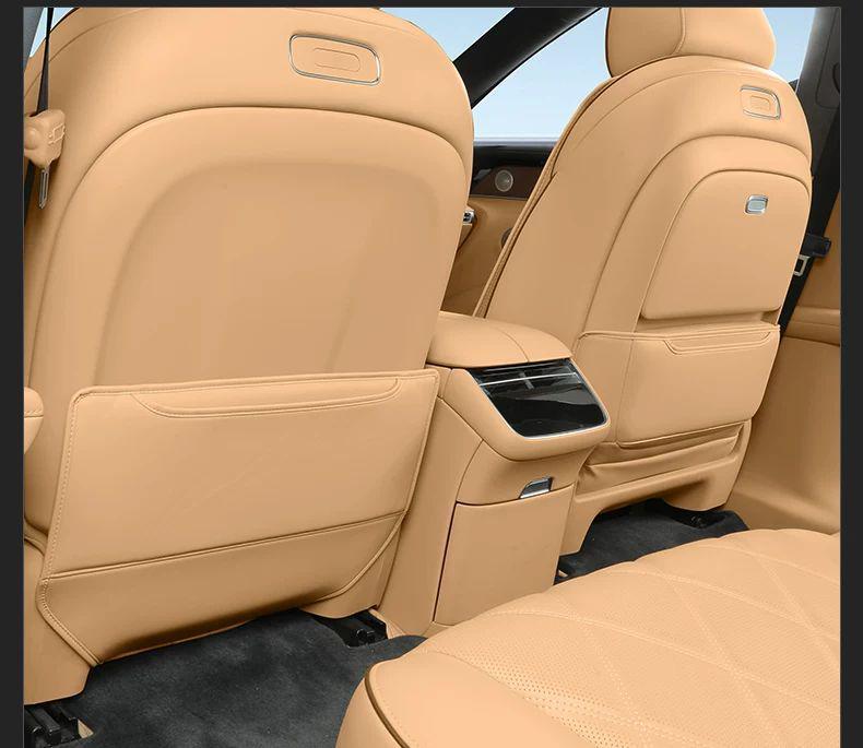 S9 Passenger Side Anti-Kick & Anti-Dirt Mat, Nappa Leather Zero-Gravity Rear Seat Protector