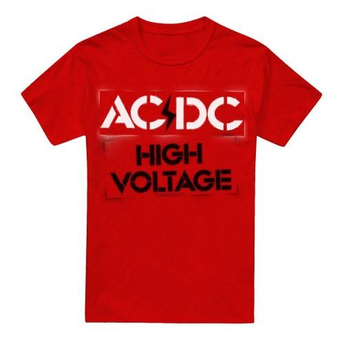 AC/DC Unisex Adult High Voltage Stencil T-Shirt