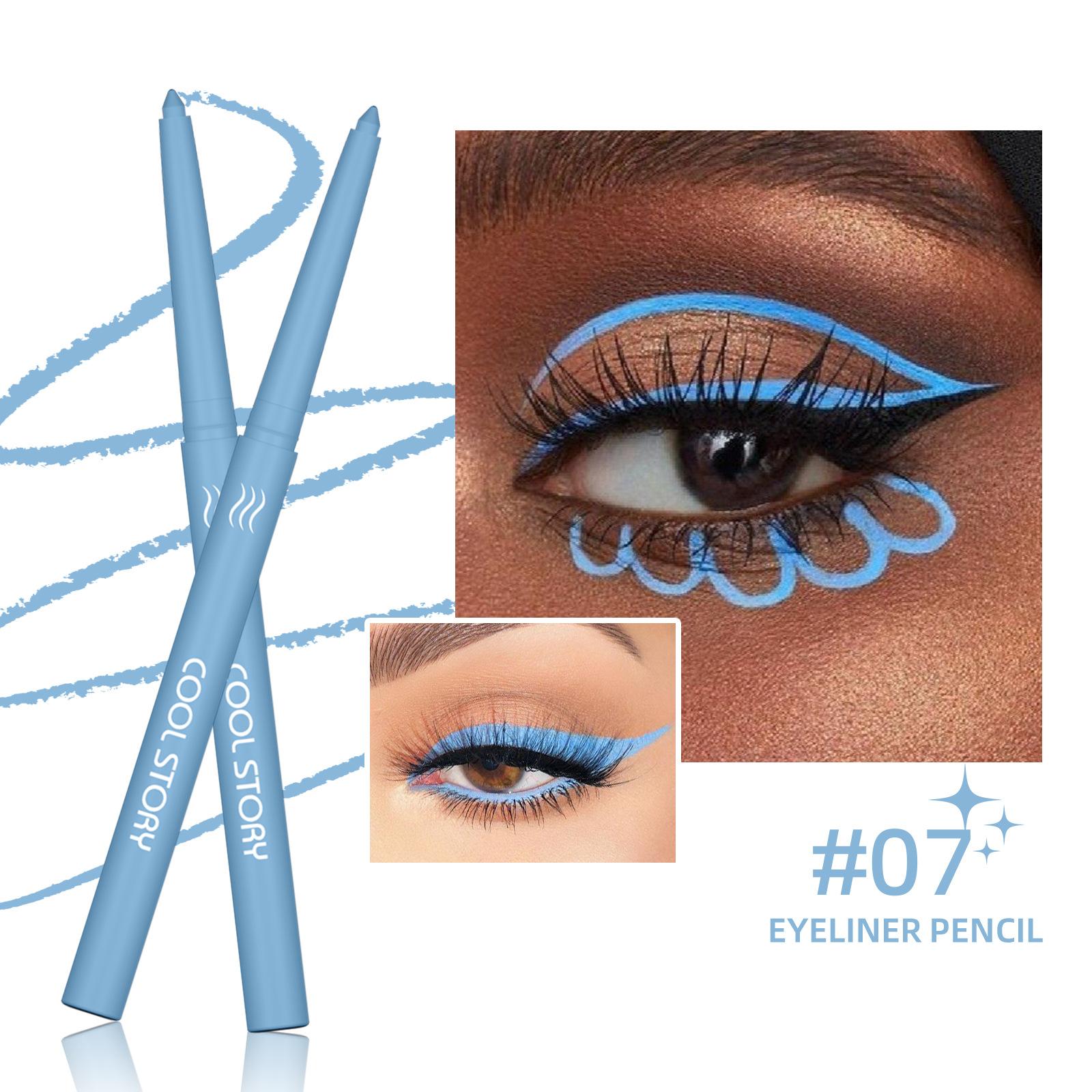 Монохромная матовая гелевая подводка для глаз Мягкая гладкая насыщенная цветная подводка для глаз Водостойкая стойкая многофункциональная подводка для глаз Тени для век Макияж