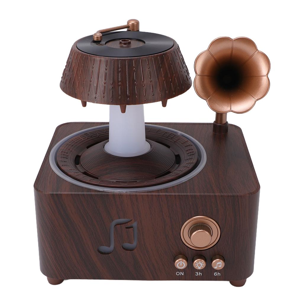Rotating Water Droplet Aromatherapy Diffuser Bluetooth Vintage Raindrop Humidifier with White Noise Remote Control for