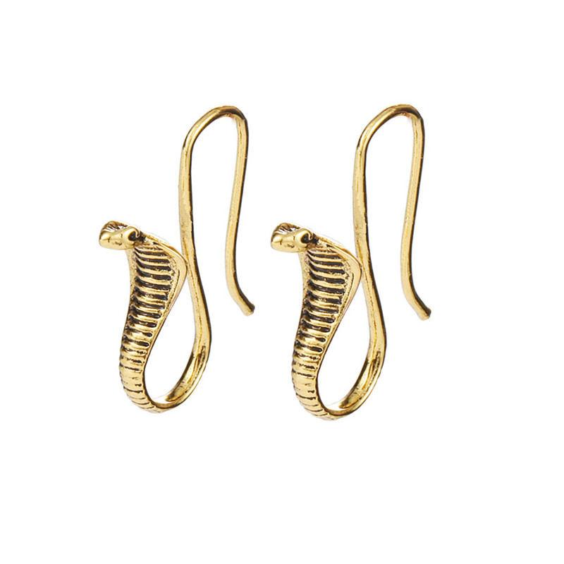 

Egyptian Cobra Earrings Snake Egyptian Jewelry Earrings for Women Fashion Jewelry Women Egypt Puck Rock Style золотой
