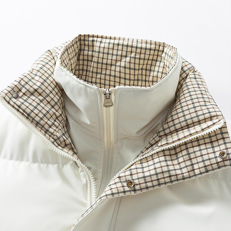 Men's Daily Short Cotton Jacket Casual Style Warm Winter Coat